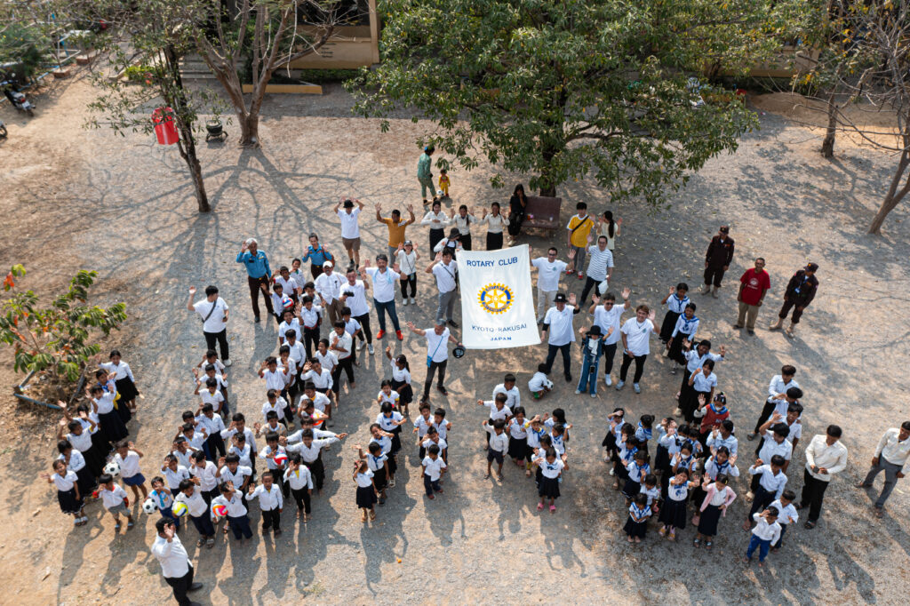 カンボジアドローン撮影Cambodian elementary school drone photography